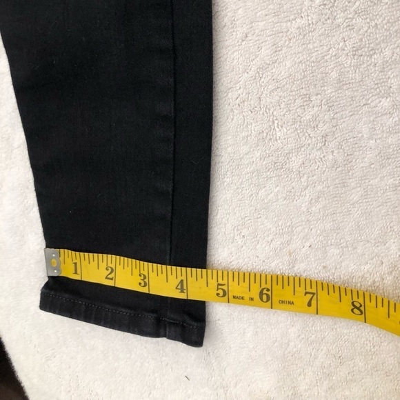 Closed Anthropologie Skinny Pusher 1920 Jeans Black Made In Italy Size 25 - Picture 12 of 14